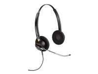 Poly EncorePro 520V - EncorePro 500 series - headset - på örat - kabelansluten - aktiv brusradering - 3,5 mm kontakt - svart - Certifierad för Skype for Buisness, UC-certifierad