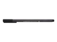 Fineliner Staedtler Triplus Sort 0,3Mm 97% Rcp - (10 Stk.)