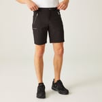 Regatta Mens Xert Iii Stretch Walking Shorts Black, Size: 50