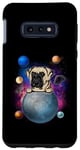 Coque pour Galaxy S10e Bullmastiff On The Moon Galaxy Funny Dog In Space Puppy