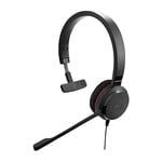 Jabra Evolve 20 SE Mono Headset, USB-C Cable with Call Control, Microsoft Teams Certified, Black