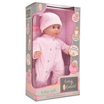 John Adams | Tiny Tears - Baby Soft - 38cm soft bodied doll in pink outfit: One of the UK's best loved doll brands! | Nurturing Dolls| Ages 10m+