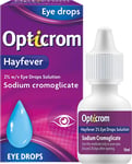 Opticrom Hayfever Allergy Eye Drops Sodium Cromoglicate - 10 Ml - Fast Relief wi