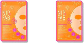 Nip + Fab Vitamin C Fix Sheet Mask for Face with Coconut Water, Citrus Fruit Ext