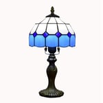 Mediterranean Sea Modern Blue Simple Decorative Lamp Tiffany Stained Glass Bar Restaurant Bedroom Bedside Small Table Lamp