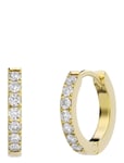 Glow Hoops M Accessories Jewellery Earrings Hoops Gold Edblad