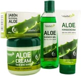 TABAIBA Aloe Vera Pack Travel Bag Set Bath and Body Care Cosmetics Natural Aloe