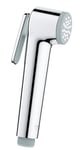 GROHE Tempesta-F Trigger Spray - Hand Shower with Trigger Control - Anti-Limescale System -Universal Mounting System - Fits All Standard Shower Hoses - Durable Sparkling Sheen - Chrome - 27512001