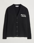 Maison Kitsuné Handwriting Rib Knitted Cardigan Black