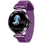 ZHYF Smart Bracelet,Smartwatch Earphone/Set Smart Watch Mujer With Heart Rate Monitor Latest Silver Gold Watches,Purple