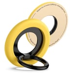 Spigen NanoPop MagFit Anneau Telephone pour MagSafe, [Fonction de Support] Compatible avec Accessoires MagSafe, pour iPhone 16 15 14 13 12 et Coques MagSafe pour Samsung S25 iPhone 16e - Jaune
