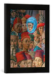 Kunst für Alle 'Encadré Image de Benozzo Gozzoli B. Gozzoli, Train des Rois, selbstbildn. en Impression dans Le Cadre de Haute qualité Photos Fait Main, 30 x 40 cm Noir Mat