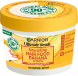 Garnier Ultimate Blends Hair Food, Banana 3-in-1 Dry Hair Mask Treatment, 390ml
