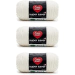 Red Heart Aran Super Saver Lot de 3 – Acrylique – 198 g – 4 Medium (peigné) – 300 m – Tricot, crochet, artisanat et amigurumi