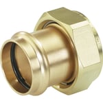 skruvförband med 42 mm presshylsa och 1 3/4&quot; platt tätningskrage