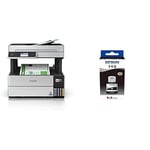 Epson EcoTank ET-5150 Print/Scan/Copy Wi-Fi, Cartridge Free Ink Tank Ink Tank Printer, With Up To 2 Years Worth Of Ink Included & EcoTank 113 Black Genuine Ink Bottle, 127 ml