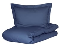 Sängkläder till dubbeltäcke - 240x220 cm - Turistrib blå - King Size - 100% Ekologisk bomullssatin - Turiform