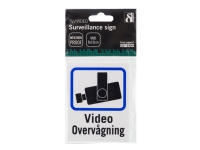 DELTACO - Tecken - videoövervakning - 80 x 100 mm - plast (paket om 2)