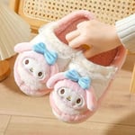 Cartoon Kawaii Sanrios Cinnamoroll Hello Kittys My Melody Plyschtofflor Söta Inomhus Hem Halksäkra Varma Bomulls-tofflor 36-37 36-37 My Melody