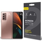 Olixar Screen Protectors for Samsung Galaxy Z Fold 2 - Front and Back Protection - TPU Film Anti-Scratch, Bubble Free, HD Clarity Full Coverage Case Friendly
