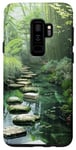 Coque pour Galaxy S9+ Zen Garden Livres Nature Paisible Bambou Vert