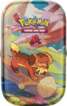 Pokémon Mini boîte de Collection Paldea Sfavillante du GCC Dachsbun et Oricorio (Deux enveloppes d'expansion et Une Feuille d'autocollants), édition en Italien