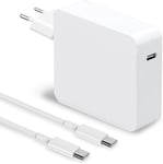 Chargeur Macbook Pro 100W Compatible Avec Mac Book Pro 13 14 15 16 Pouces Pour Type C 96W 87W 61W 30W 29W Usb C Chargeur Pour Tous Les Ordinateurs Portables Et Téléphones Portables Usb C