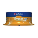 VERBATIM DVD-R 4,7GB 25PK SPINDEL