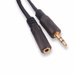 3m 3.5mm Jack Headphone Extension Lead 3.5 Plug to Socket 3 Metre Cable