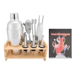 12Pcs Stainless Steel Cocktail Shaker Mixer Drink Alcohol Party Bar for Martini Tool Set Cocktail Shaker Set Mixology Bartender Kit