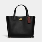 Coach Women's Polished Pebble Willow Tote Bag 24 - Black