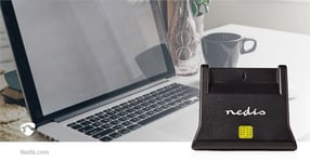 Nedis Desktop USB 2.0 Smart Card Reader ID,Bank card,sim card cloner connector