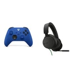 Xbox Wireless Controller – Shock Blue + Xbox Stereo Headset