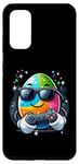 Coque pour Galaxy S20 Manette de gamer vidéo œuf de Pâques portant des lunettes de soleil jouant