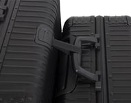 Aluminium resväskeset - 3 st - Svart - Lyxig resväska med TSA-lås