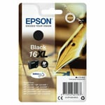 Original Epson 16XL, Pen Black Ink Cartridge WF-2530WF WF-2540WF WF-2630WF T1631