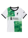 Nike Liverpool Little Kids 23/24 Away Full Kit - White, White, Size Xl