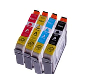 Merotoner -4 Compatibles Epson Multipack Cartouches haute capacité d'impression d'encre pour Epson T 1811 T 1812 T 1813 T 1814 avec puce pour Epson Expression Home XP 30 / XP 102 / XP 202 / XP 205