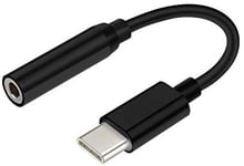 AISENS - A109-0348 Convertisseur USB-C vers audio, USB-C mâle vers jack 3.5 femelle, noir, 15cm, 15cm