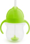 Munchkin Baby Drinking Tip and Sip Weighted Straw Trainer Cup Green 7Oz 207ml