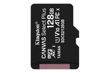 Kingston Canvas Select Plus - flash-minneskort - 128 GB - mikroSDXC UHS-I