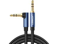 Ugreen Audio Cable Aux Angle Plug Minijack 3.5Mm 2M Blue (Av112)