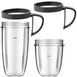 Cup Mug Handles for NUTRIBULLET Blender Juicer 600W 900W 18oz 500ml + 32oz 1L