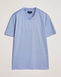 Eton Mercerized Jersey Crew Neck T-Shirt Mid Blue