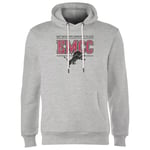 East Mississippi Community College Lions Distressed Hoodie - Grey - XXL - Grey
