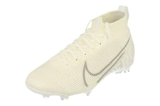 Nike JR Superfly 7 Elite FG Football Boots AT8034 Soccer Cleats (UK 5 US 5.5Y EU 38, White Metallic Platinum 100)