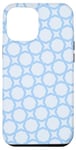 Coque pour iPhone 14 Pro Max Sky Light Blue Octagonal Star Optical Illusion Pattern