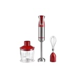 Royalty Line RL-ESMS800RED: 3-i-1 stavmixersats - Power Visp, Immersion Mixer, Chopper - Röd