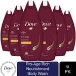 Dove Pro Age Body Wash Sulfate-free Rich Nourishment for Mature Skin, 6x720ml