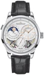 Duometre A Quantieme Lunaire Jaeger LeCoultre 6043420 Duometre Hopea/Nahka Ø40.5 mm